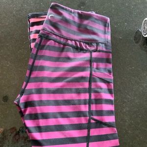 Purple Ombre Stripe Pocket Light n Tight Hi-Rise 7/8 24"